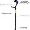 OUBBDVRT Adjustable Forearm Crutches view 3