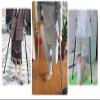 Adjustable Forearm Crutches with Swiveling Closed Cuffs, Silver view 3