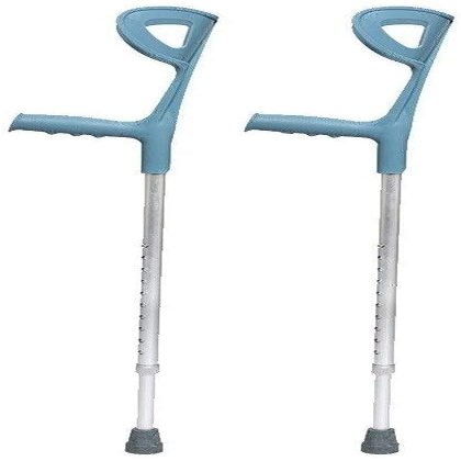 OUBBDVRT Adjustable Forearm Crutches with Comfortable Grip