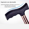 Height-Adjustable Walking Cane, Portable Aluminum Alloy Cane, Ergonomic Folding Cane for Seniors, Travel and Walking view 4