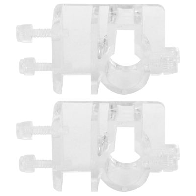 Grcfumo 2-Piece Clear Acrylic Aquarium Hose Holder Clips