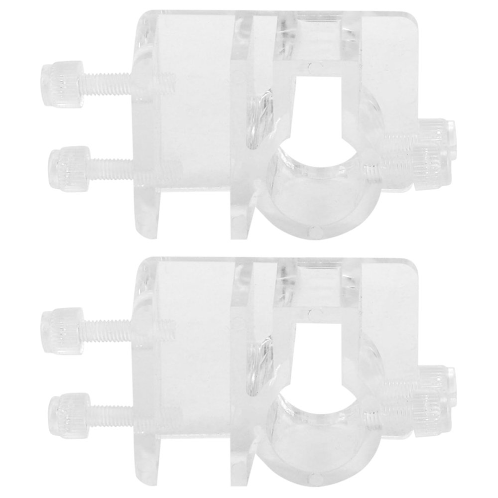 Grcfumo 2-Piece Clear Acrylic Aquarium Hose Holder Clips