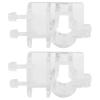 Grcfumo 2-Piece Clear Acrylic Aquarium Hose Holder Clips view 1
