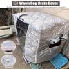 Insulated Windproof Dog Crate Cover for Outdoor Use, Fits 95 x 65 x 85 cm Crates view 3