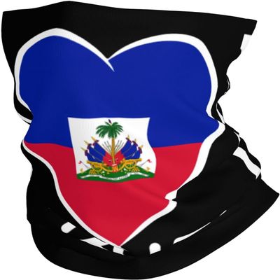 I Love Haiti Unisex Multifunctional Headband and Neck Gaiter
