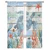 Sheer Sea Turtle Chiffon Curtains, 84 in L, 2 Panels view 2