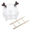 TOYANDONA Hamster Bath Sand Container with Ladder view 1