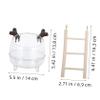 TOYANDONA Hamster Bath Sand Container with Ladder view 2
