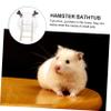 TOYANDONA Hamster Bath Sand Container with Ladder view 4