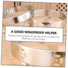 Toyvian Stainless Steel Windshield for Gas Stoves, Energy-Saving and Aging-Resistant Stove Cover, Silver view 3