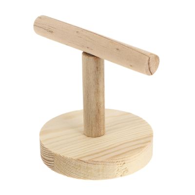 Abaodam Natural Wood Parrot Stand Platform for Parrots and Parakeets