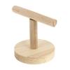 Abaodam Natural Wood Parrot Stand Platform for Parrots and Parakeets view 1