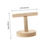 Abaodam Natural Wood Parrot Stand Platform for Parrots and Parakeets view 2