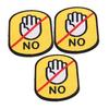 Pack of Warning Stickers for Dog Leashes and Collars view 1