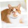 Toyvian Adjustable Pet Pearl Collar with Bow view 4
