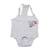 Puppy Diaper Pants with Suspenders, Absorbent and Breathable, Striped view 1