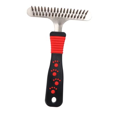 UPKOCH Dog Grooming Comb, Plastic and Metal, for Removing Knots and Dander