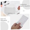Empty 24-Compartment Lipstick Palette, White, ABS/PP, 2-Piece Set view 3
