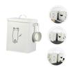IMIKEYA Airtight Iron Dog Food Storage Container view 3