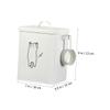 IMIKEYA Airtight Iron Dog Food Storage Container view 4