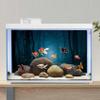 MIRRORANG 120 x 46 cm Gothic Aquarium Background, Forest Trees at Night, Halloween Vinyl, Spooky, for 20-Gallon Aquariums view 4