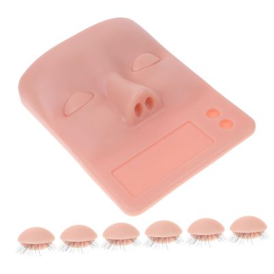 1-Set Eyelash Extension Practice Mannequin Head with Replaceable Eyelids