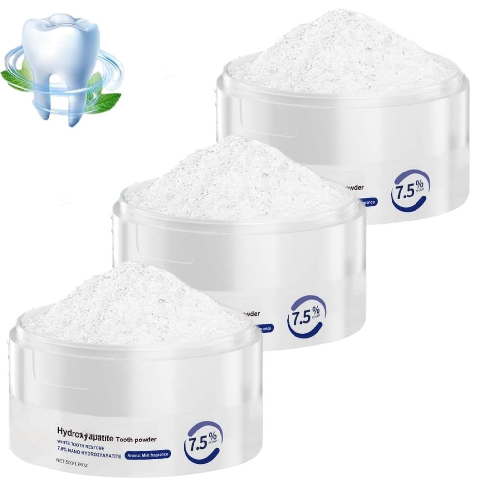 Microcrystalline Hydroxyapatite Powder, 7.5% Nano Hydroxyapatite, Stain Removal and Gentle Whitening