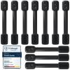 ECHOCUBE 10-Piece Child Safety Locks for Cabinets, Adjustable Baby Drawer Latches with 3M Adhesive, No Drilling, Black view 1