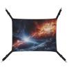 HETVBNS Outer Space Stars Pet Hammock for Cats & Dogs, Soft Breathable Canvas, Adjustable Straps, Small to Medium Pets view 1