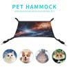 HETVBNS Outer Space Stars Pet Hammock for Cats & Dogs, Soft Breathable Canvas, Adjustable Straps, Small to Medium Pets view 4