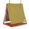 Bird Hut Cage Hammock, Scratch-Resistant Rattan-Style Swing view 1
