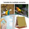 Bird Hut Cage Hammock, Scratch-Resistant Rattan-Style Swing view 4