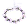 Wedding Floral Headband with Ribbon view 1