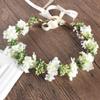 Wedding Floral Headband with Ribbon view 2