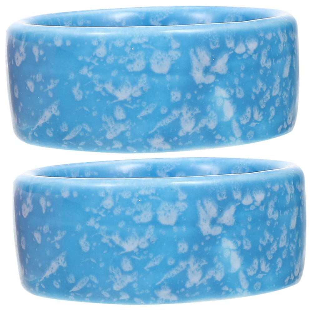 JOINPAYA Ceramic Hamster Bowls, 2-Pack