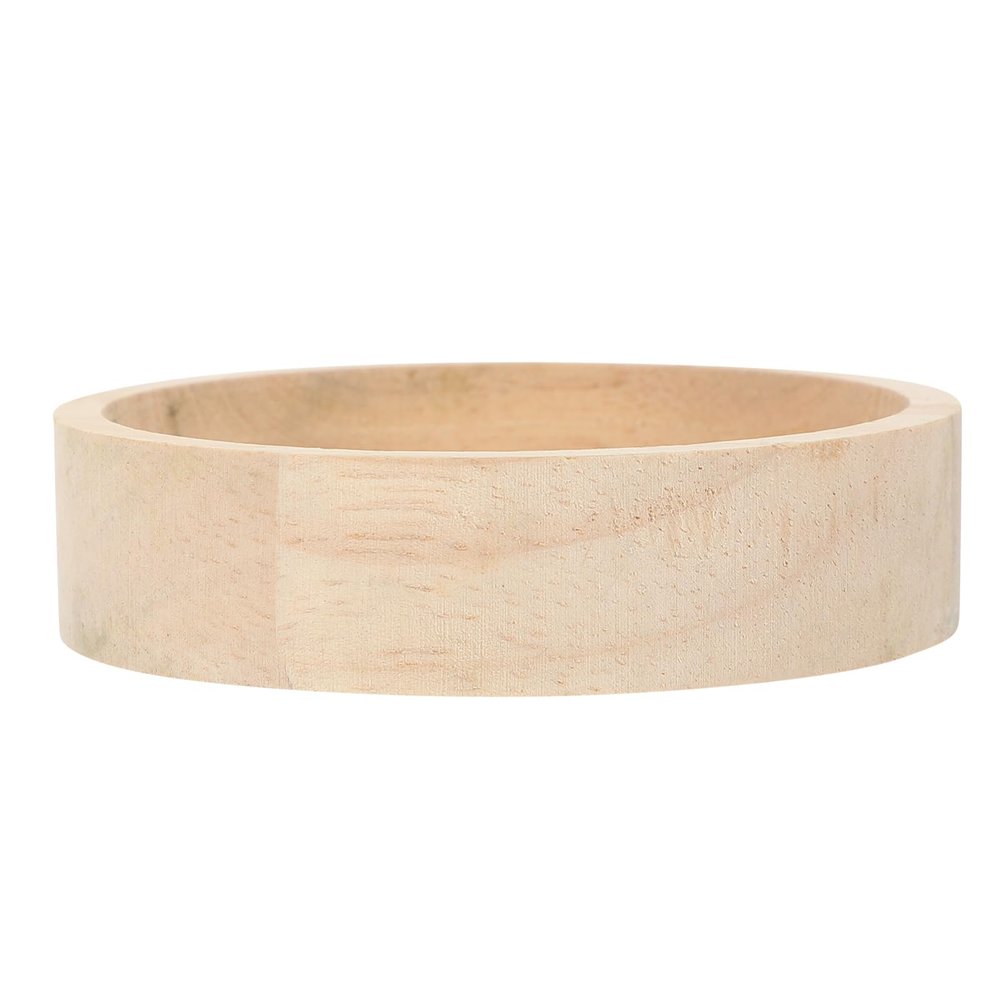 Spill-Resistant Wooden Food Bowl for Small Animals
