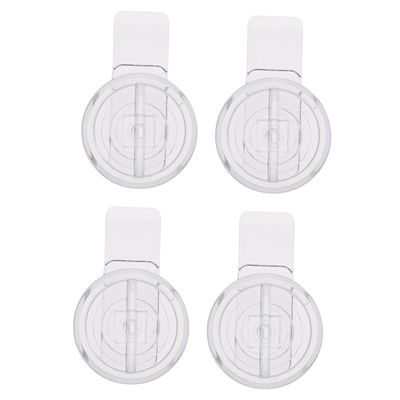Holibanna 4-Piece Transparent Acrylic Cabinet Locks for Pets and Babies