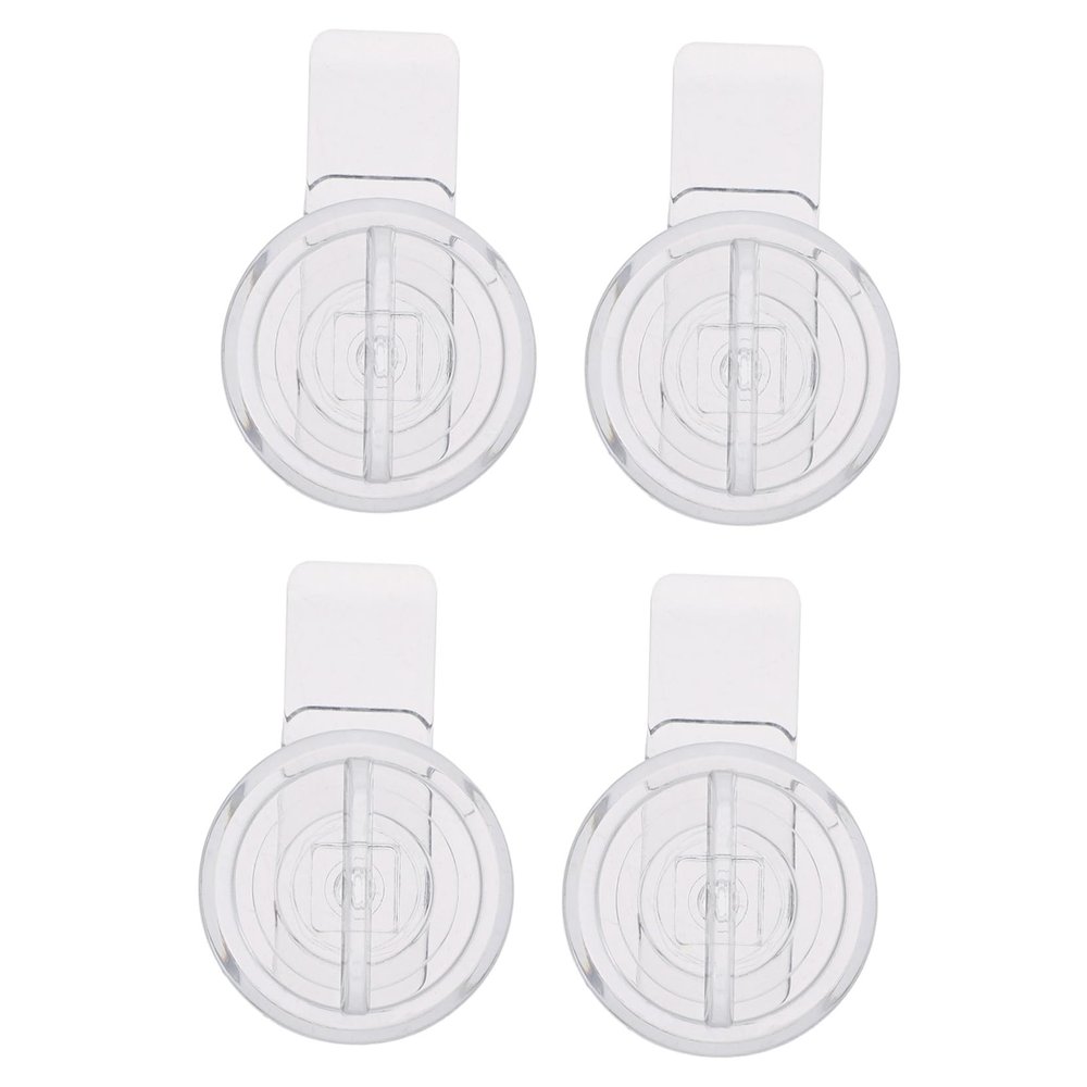 Holibanna 4-Piece Transparent Acrylic Cabinet Locks for Pets and Babies