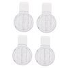 Holibanna 4-Piece Transparent Acrylic Cabinet Locks for Pets and Babies view 1