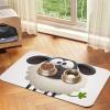 Non-Slip, Super-Absorbent Dog Feeding Mat for Food and Water view 1