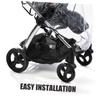 Oxford Fabric Storage Bags, 4-Piece Set for Stroller Base view 3