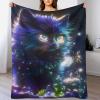 LLXXHH Flannel Cat Throw Blanket, Extra-Soft All-Season Couch Blanket view 1