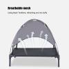Dog Tent Bed - Indoor Dog Tent, Foldable with Sun Protection, Insulated, Breathable and High Durability for Apartments, Terraces, and Large & Small Dog Breeds view 4