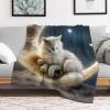 LLXXHH Cat Blanket - Flannel Fleece Throw for Home, Bed, Sofa & Couch, 130 x 180 cm view 2