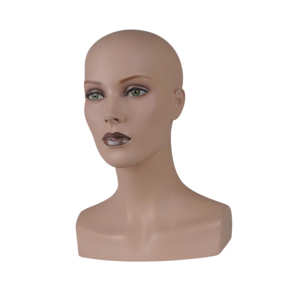 Female Mannequin Head Wig Display Stand for Styling and Display