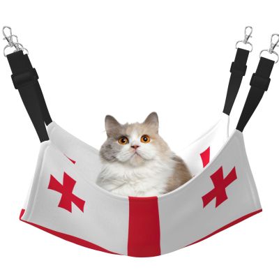 EdWal Soft Georgia-Print Hanging Hammock Bed for Cats and Small Pets