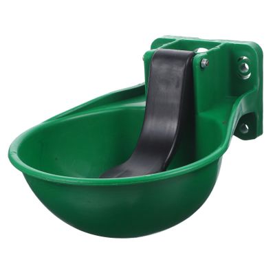 Automatic Livestock Waterer for Cows and Pigs, Black Plastic and Iron