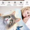 LLXXHH Cat Flannel Throw Blanket, Sofa Blanket, Beach Towel, Picnic Blanket, Soft Wrap for Bedroom, All Seasons, 130 x 180 cm view 3