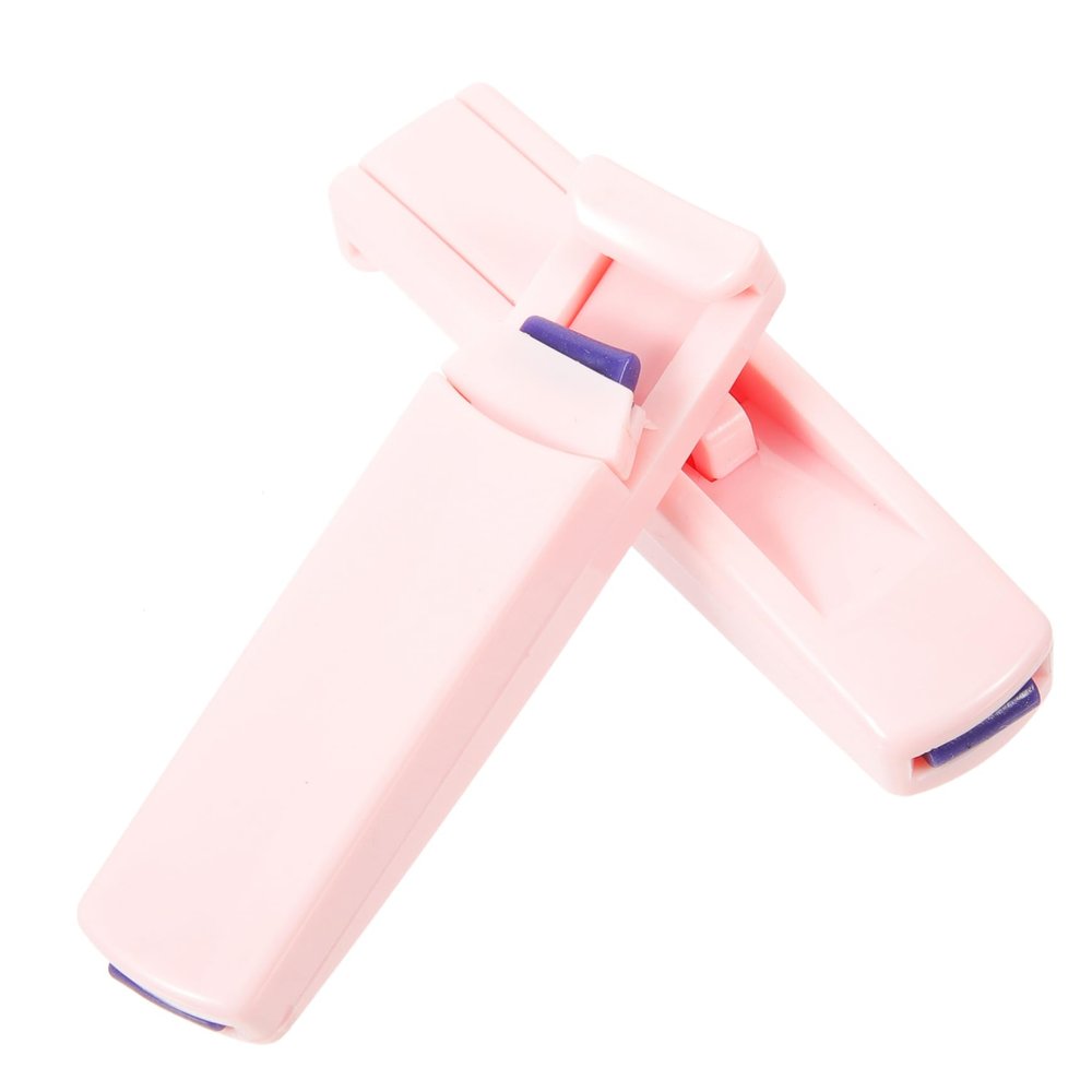 CALLARON 2-Piece Mini Plastic Eyelash Curler, Pink