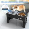 Cat Food Feeder and Water Dispenser with Non-Slip Bowls view 2